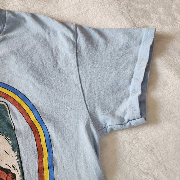 Steven Rhodes Stay Positive Light Blue Tshirt With Graphics Size Small - Picture 4 of 6